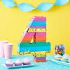 BLUE PANDA Rainbow Number 4 Pinata - Easy Fill Top Opening & 4th Birthday Party Decorations - Vibrant Tissue Layers & Number 4 Pinata - Indoor & Outdoor Party Supply - Multicolored - 12 x 17 x 3 in view 2