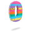 Blue Panda Rainbow Pinata Number 0 Butterfly Design - 11.4 x 16.5 x 3 in, Multicolored - Easy-Fill Corrugated Paper Construction - Birthday Celebrations & Rainbow Party Supplies view 1
