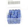 Blue Vortex Dice with Gold Pips D6 12mm (1/2in) Pack of 50 Wondertrail view 2