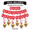 Funny Birthday Party Pack  MAGA Happy Birthday Banner and Swirls Pack - Adult Birthday Decorations  21st  30th  40th  50th  60th  70th  80th Birthday Party Supplies view 2