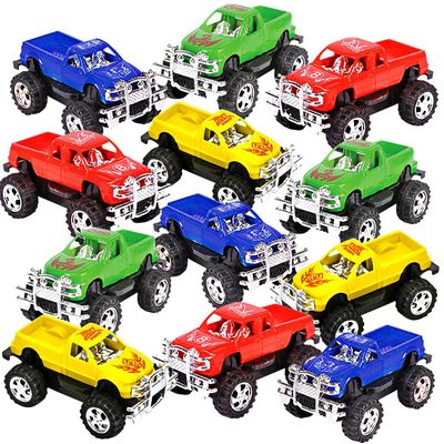 ArtCreativity 12 Pieces Pull Back Mini Pickup Trucks for Kids Mini Monster Trucks in Assorted Colors, Birthday Race Car Party Favors for Boys & Girls, Goodie Bag Fillers, Fun Gift Idea, Age 3+