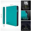 Vault X 12 Pocket Trading Card Zip Binder - 480 cards, Premium Exo-Tec Album Material, 20 Side-Loading Pages, Folder for Collectible Card Games, Sports, TCG (Teal) view 2