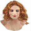 Luxury Novelty Female Blonde Blue Eyes Latex mask Wig Party Cosplay Carnival Halloween mask Carnival Carnival view 3