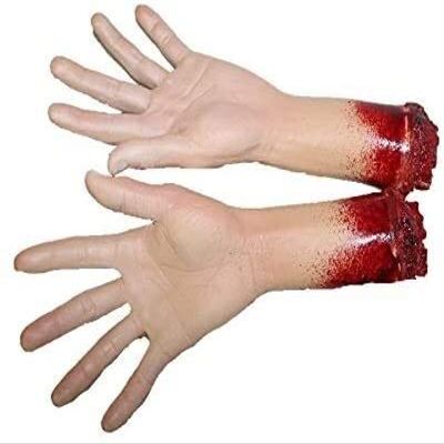 Luxury Novelty Halloween Haunted House Props Cut Off, Haunted House Professional Props Spoof Props Latex Hand Props Halloween Props Spoof Props Carnival Carnival