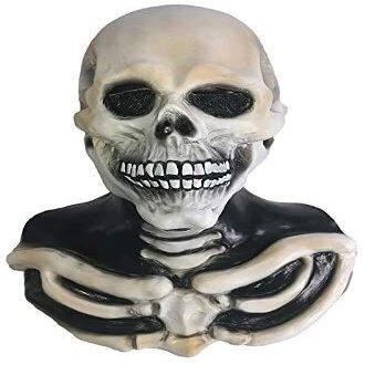 Luxury Novelty Halloween Skull Latex Mask Halloween Dress Up Horror Adventure Party Cosplay Mask Carnival Carnival