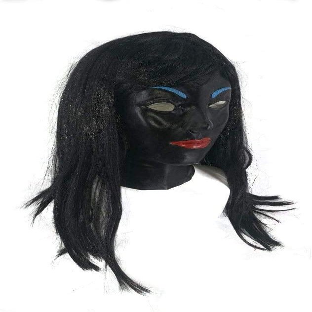 Luxury Novelty Black Female mask Wig Wig Latex mask Halloween Costume Halloween mask Costume Fancy Dress Party Props Cosplay mask Party Props Carnival Carnival