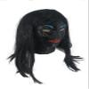 Luxury Novelty Black Female mask Wig Wig Latex mask Halloween Costume Halloween mask Costume Fancy Dress Party Props Cosplay mask Party Props Carnival Carnival view 1