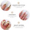 Minkissy 10pcs Halloween Costume Claws Fake Finger Nail Tip Rings Halloween Cosplay Props Party Supplies Bronze view 3