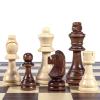 AMEROUS Wooden Chess Pieces Only, Tournament Staunton Wood Chessmen with 3.5 inches King, Chess Game Pawns for Chess Board Game, Replacement of Missing Pieces (2 Storage Bag Included) view 2