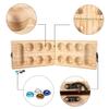 AMEROUS Wooden Mancala Board Game Set - Folding Board - Multi Color Glass Stones - Gift Package - Mancala Instructions, Portable Travel Board Game for Kids and Adults view 3