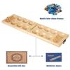 AMEROUS Wooden Mancala Board Game Set - Folding Board - Multi Color Glass Stones - Gift Package - Mancala Instructions, Portable Travel Board Game for Kids and Adults view 4