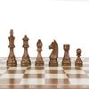 3.75" King Height Collector Premium Wooden Staunton Chessmen Chess Pieces Staunton Standard in Black Box view 3