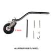 50cc RC Plane Landing Gear Carbon Tail Wheel Assembly 1.5 inches Rubber Tire Kit for RC Airplane view 2
