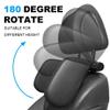 Car Seat Headrest Pillow, 180 Degree Adjustable Head Neck Support on Both Sides Protect Neck Pillow Cushion, Sleeping Travel Car Seat Pillow for Kids Adults Elders,Beige view 2