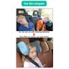Car Seat Headrest Pillow, 180 Degree Adjustable Head Neck Support on Both Sides Protect Neck Pillow Cushion, Sleeping Travel Car Seat Pillow for Kids Adults Elders,Beige view 3