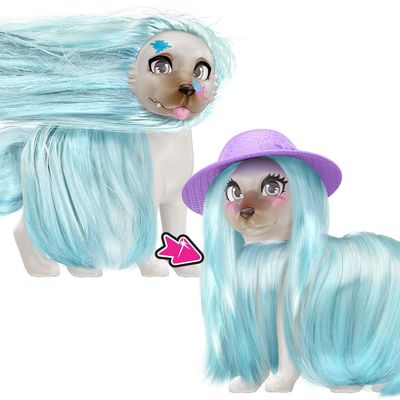 Failfix @ArteePup Total Makeover Pet Pack, 4.3 inch Fashion Pet with Blue Transforming Hair and Face and Accessory (12820)
