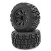 Kyosho NTTH001BK Premounted Tire w/Black Wheels (2Pcs) : Nitro Tracker view 1