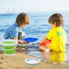 3L Jumbo Foldable Buckets, Sand Beach Toy Silicon Pails for Kids Adults, Collapisible Water Buckets Sandbox Kit Tool Multi Use for Outdoor, Cleaning Washing, Camping, Traveling, Towels, Picnic 3 Pack view 4