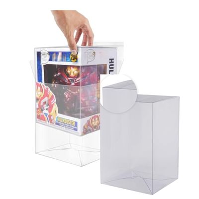 EVORETRO Pop Protector 10 inch for Funko Pop 10 inch Figures - 10 Pack - 0.40 mm Clear Thick PET Plastic Box Case Protector, Anti-Scratch, Stackable Display Case, Will Last for Years to Come