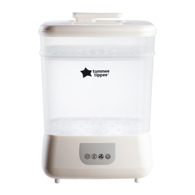 Tommee Tippee Steridryer Electric Steam Sterilizer and Dryer, White, for Baby Bottles and Feeding Accessories, Kills Viruses* and 99.9% of Harmful Microbes