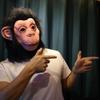 Utaomld Halloween Gorilla Mask, Novelty Monkey Orangutan Chimp Maks Costume Cosplay, Latex Animal Mask with Hair Dress Up for Halloween Party Black view 3