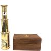 Medieval Epic Brass Telescope With Wooden Box Antique Gift view 3