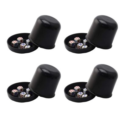 Bar Board Games Bar Dice Cup Black Dice Cup Set 4 Sets