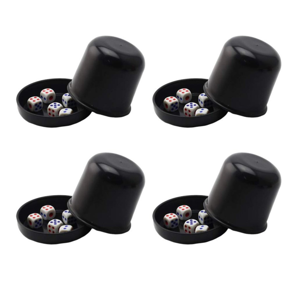 Bar Board Games Bar Dice Cup Black Dice Cup Set 4 Sets