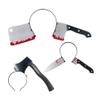 NUOBESTY Knife Headband Halloween Axe through Head Zombies Costume Props Bleeding Fake Knife Horrible Headband for Party,3 Pieces view 1