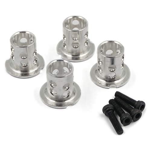 Yeah Racing YA-0530SV Aluminum Adjustable Body Mounts 4pcs Silver