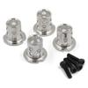 Yeah Racing YA-0530SV Aluminum Adjustable Body Mounts 4pcs Silver view 1