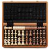 2 in 1 Chess Set Christmas Birthday Premium Gifts Solid Wooden Folding Chess Board Entertainment Professional Travel Chess (Color : B, Size : 38cm) view 2
