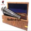 Medieval Epic Vintage Black Antique Telescope Brass Nautical Maritime Wooden Box view 2