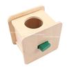 Adena Montessori Imbucare Box w/Rectangular Prism Sliding Top Box Montessori Montessori Toys for Toddlers view 3