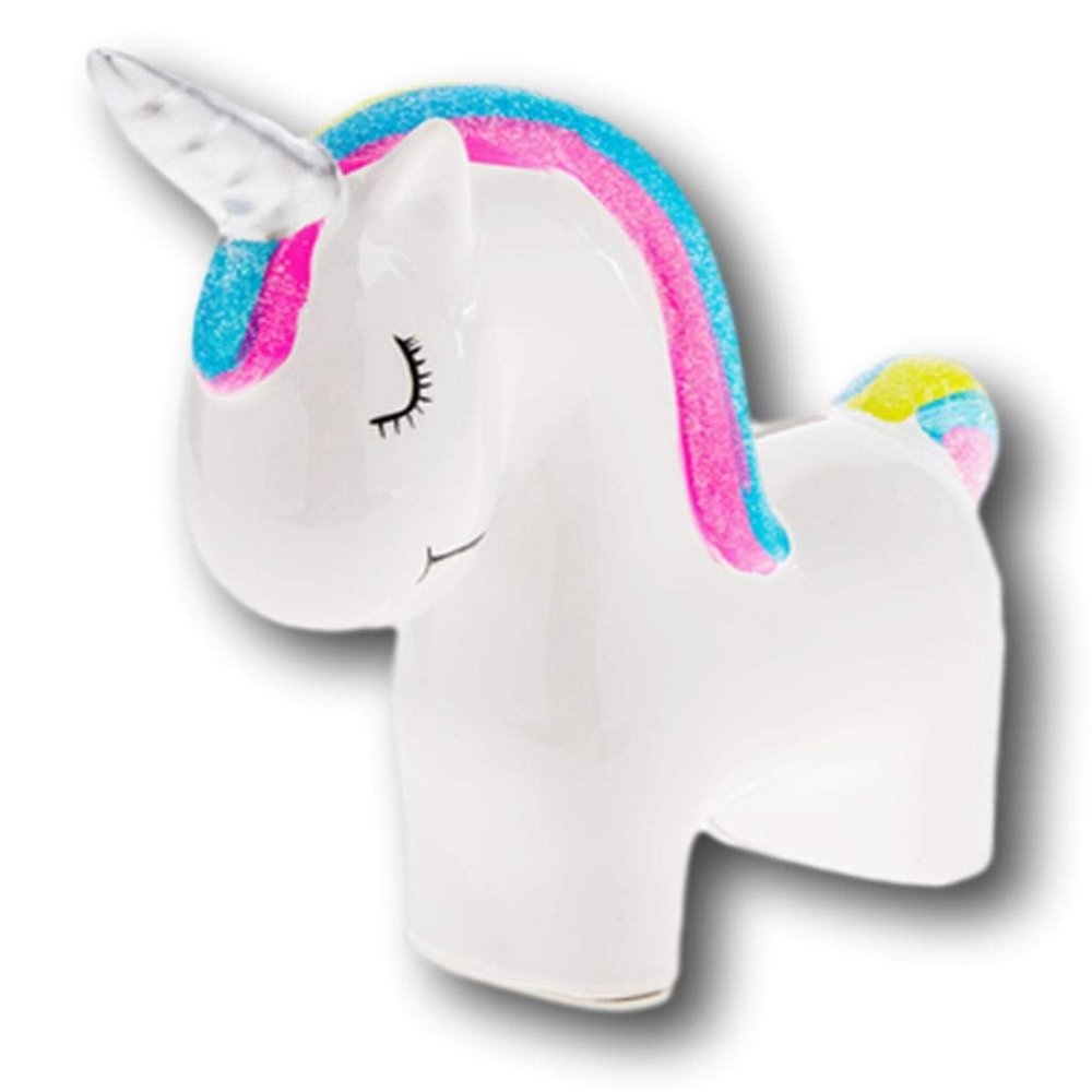 Adorable White Ceramic Unicorn Bank
