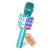 Amazmic Kids Karaoke Microphone Machine Toys for Girls Bluetooth Microphone with LED Light, Christmas Birthday Gift for Girls Boys 3 4 5 6 7 8 9 10 11 12 Year Old Kids Toys(Blue) view 1