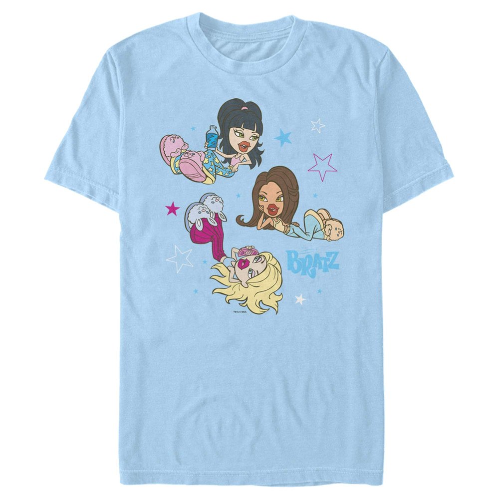 Men's Bratz Cozy Slumber Party T-Shirt - Light Blue - 3X Large