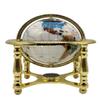 Unique Art 10-Inch Tall Table Top Day and Night Ocean Gemstone World Globe with Gold Stand (DAY N NITE) view 2