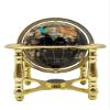Unique Art 10-Inch Tall Table Top Day and Night Ocean Gemstone World Globe with Gold Stand (DAY N NITE) view 3