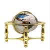 Unique Art 10-Inch Tall Table Top Day and Night Ocean Gemstone World Globe with Gold Stand (DAY N NITE) view 4