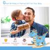 Qaba Kids Plush Ride-On Rocking Horse Toy Dinosaur Ride Rocking Chair with Realistic Sounds for18-36 Months, Blue view 3