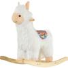 Qaba Kids Ride-On Rocking Horse Toy Llama Style Rocker Soft Plush Fabric for Children 3+ Years view 1