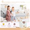 Qaba Kids Ride-On Rocking Horse Toy Llama Style Rocker Soft Plush Fabric for Children 3+ Years view 3