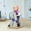 Qaba Kids Ride-On Rocking Horse Toy Bunny Rocker with Fun Play Music & Soft Plush Fabric for Children 18-36 Months view 2