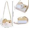 Baby Toy Wooden Mini Camera Toy, Baby Kids Cute Mini Sharpe Toy, Neck Hanging Photographed Props for Baby Toddlers Children Kids' Room Hanging Decor Gift (White) view 3