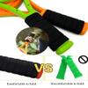 Kids Tennis Racket,17 Inch Plastic Tennis Racket with 2 Soft Balls,2 Tennis Balls and 4 Shuttlecocks for Kid,Toddler Outdoor/Indoor Sport Play (Orange & Green) view 4