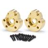 4pcs Heavy Brass Front Rear Wheel Counterweight Cover Brass Knuckle for RC Redcat GEN8 view 3