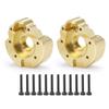 4pcs Heavy Brass Front Rear Wheel Counterweight Cover Brass Knuckle for RC Redcat GEN8 view 4
