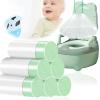 100 Pack Potty Chair Liners with Drawstring,Training Toilet Seat Potty Bags,Disposable Cleaning Bag for Kids Toddler Adults Pet Outdoors(44 x 24 cm) view 1