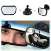 AnHua 1 Pcs 2 in 1 Mini Safety Car Back Seat Baby View Mirror Adjustable Baby Rear Convex Mirror view 2